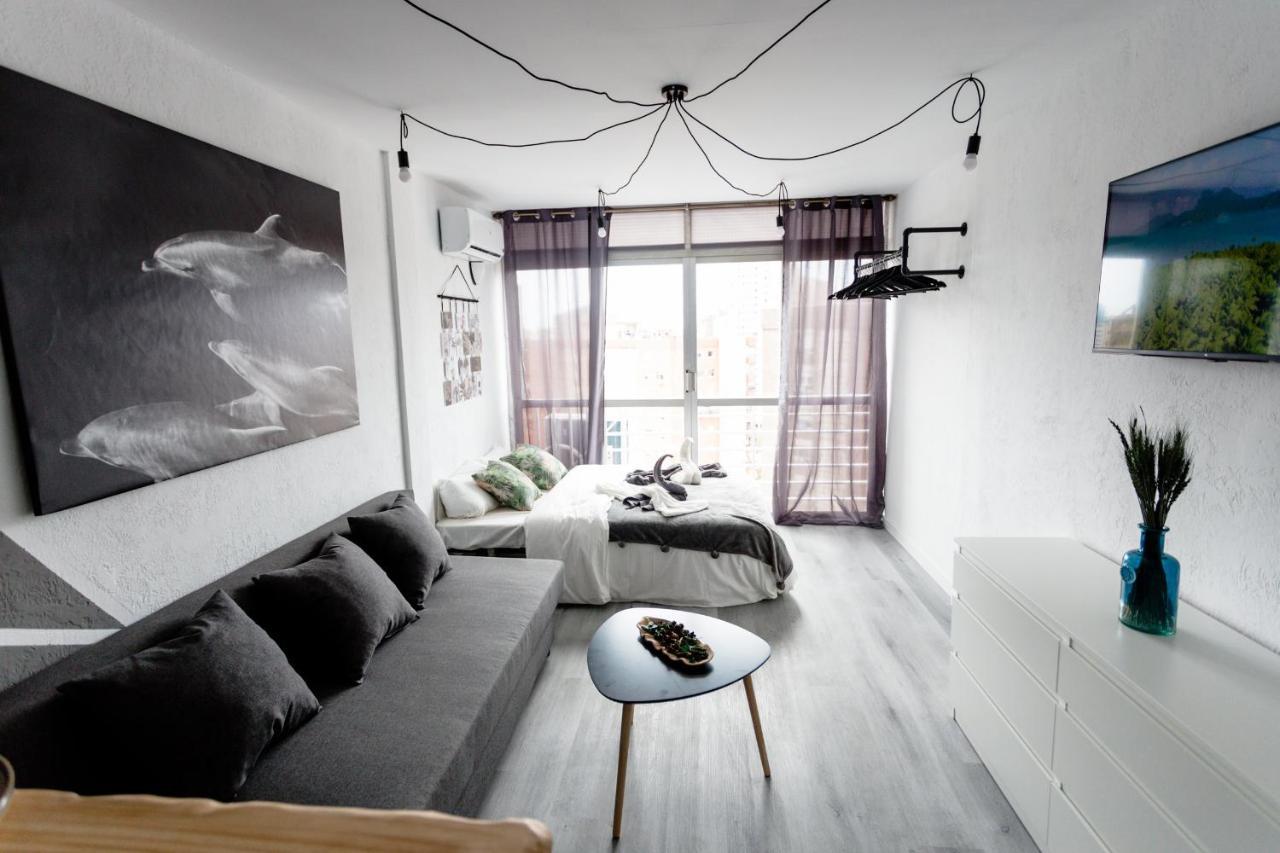 Modern Studio With See And City View Benidorm Eksteriør billede