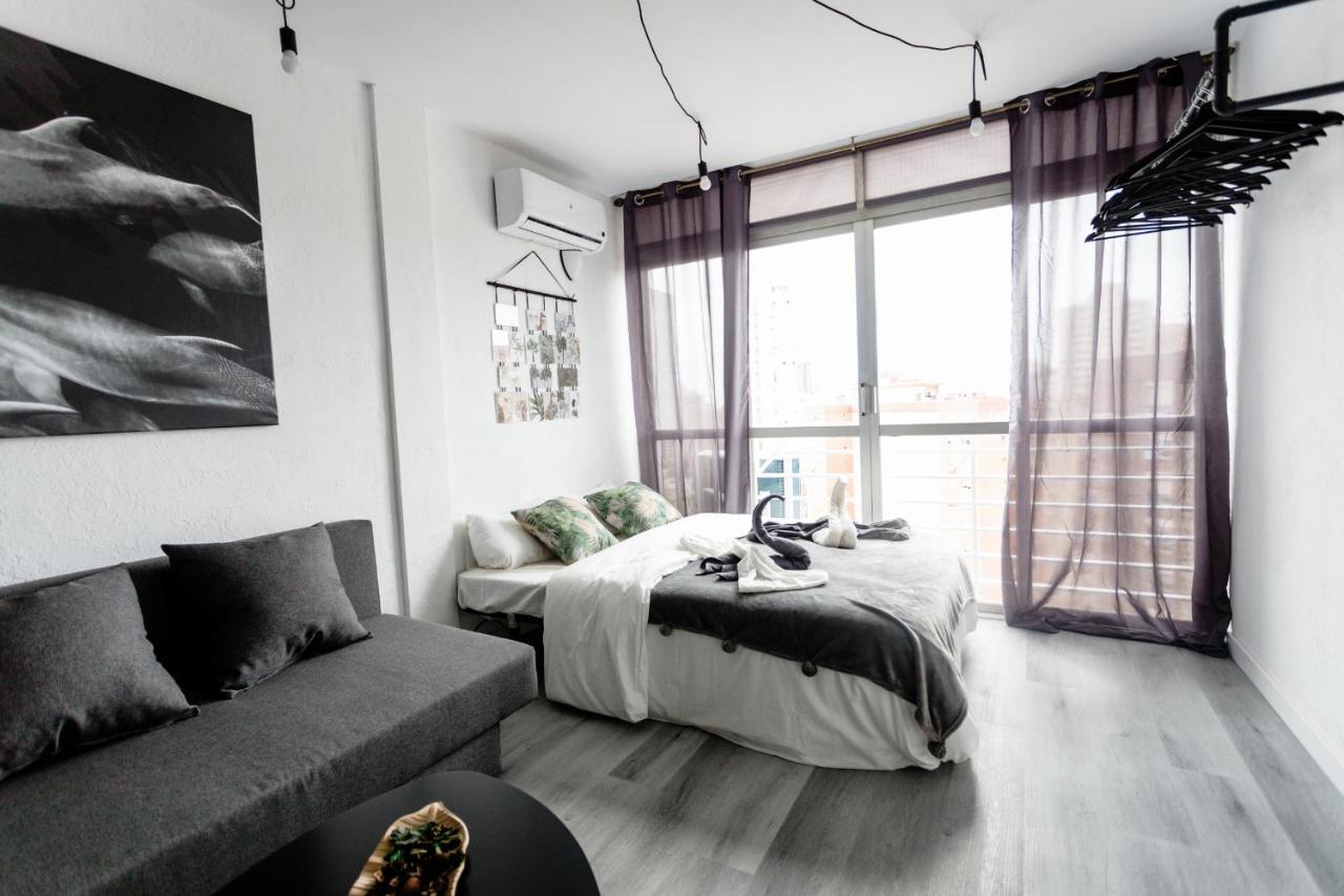 Modern Studio With See And City View Benidorm Eksteriør billede